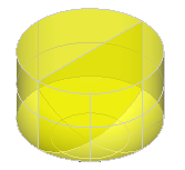 The result of COMMON operation between cylinder and sphere