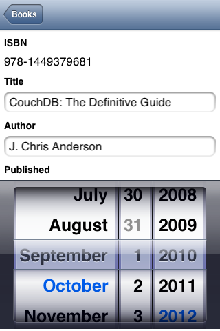 iOS edit book